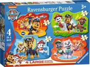 Ravensburger Paw Patrol Family Time 4 Large Shaped Jigsaw Puzzles (10, 12, 14, 16 Piece) image