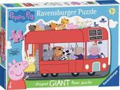 Ravensburger Peppa Pig London Bus, 24 Piece Giant Shaped Floor Jigsaw Puzzle image