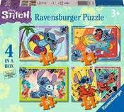 Ravensburger Disney Stitch 4 In A Box (12, 16, 20, 24 Piece) Jigsaw Puzzles image