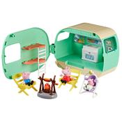 Peppa Pig Three Little Piggies Caravan Playset With 3 Figures image