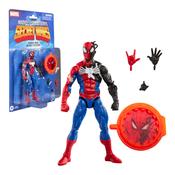 Marvel Legends Series Secret Wars Spider-Man (Alien Costume) Retro Marvel Comics Collectible 15-Cm Action Figure With Lenticular Shield image