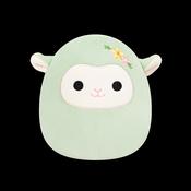 Original Squishmallows 7.5” Simi The Sage Green Lamb With Floral Hairpin image