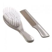Baby Hair Brush &amp; Comb Set - Grey image