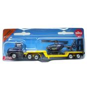 Siku Police Low Loader With Helicopter 1:87 Scale