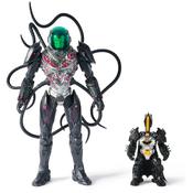 Dc Comics, Metal Force Brainiac Vs. Batman Action Figure Pack, 12-Inch Extra Large Brainiac, Exclusive 4-Inch Batman Figure