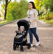 Asalvo Kibu Lightweight Stroller (Birth To 22 Kg) - Black image