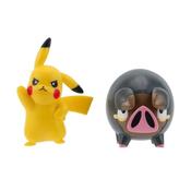 Pokémon Battle Figure 2 Pack - Features 5Cm Pikachu And Lechonk Battle Ready Figures image