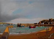 Boatstrand, Co Waterford. (Print) image