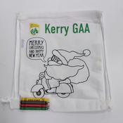 Kerry GAA Christmas Colouring draw string bag
