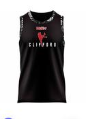 Clifford Reversible Basketball Vest - Black/Red image