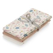 Muslin Cloth 3-pack - Mix Pressed Leaves Rose, Dusty Rose, Creme White