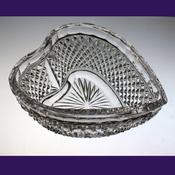 Heart Deep Crystal Dish