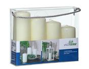 Pillar Candles – Set of 4 - Champagne image