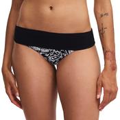 Flowers Bikini Brief - Black &amp; White