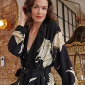 100 Stars Stork Black Crepe Gown