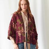 100 Stars Wisteria Plum Kimono