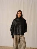 CADHLA SHIRT | BLACK BEETLED LINEN image
