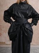 BEETLED BOW SKIRT | BLACK image
