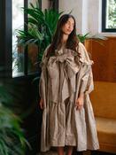 BOW DRESS | BEETLED TAUPE image