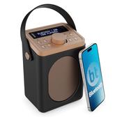 Majority Little Shelford Portable Bluetooth DAB/FM Radio, Black | LSH-DAB