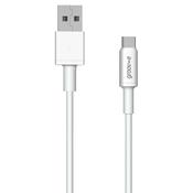 Groov-e USB-C to USB-A Charging Cable 2m White | GVMA003WE