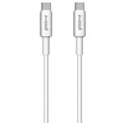 Groov-e USB-C to USB-C Charging Cable 1m White | GVMA021WE