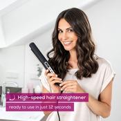 Beurer Hair Straightener with Ion Function Black &amp; Rose Gold | HS 100 image