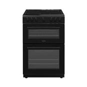 Nordmende 60cm Twin Cavity Electric Cooker with Ceramic Hob | Black | CTEC63BK image