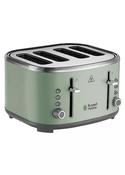 Russell Hobbs Stylevia 4 slice Toaster - Sage Green | 26294 image