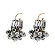 Ava Silver Plated Cluster Earrings image