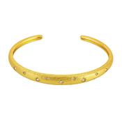 Brooklyn Brushed Gold Plated Bangle image