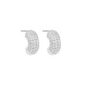 CZ Hoop Shaped Earrings