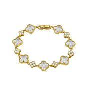 Clover Clear Crystal Bracelet image