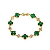 Clover Emerald Bracelet image