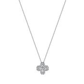 Clover Silver Tones Pendant image