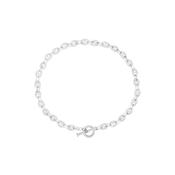 Coffee Bean Chain Silver Plated Necklace