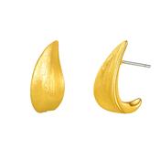 Delilah Brushed Gold Plated Earrings image