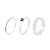 Denim Blue Stacking Ring #7