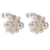 Faux Pearl &amp; Crystal Clusters
