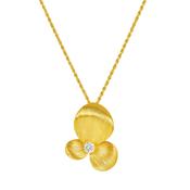 Kinsley Brushed Gold Plated Necklace image