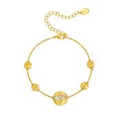 Lilian Brushed Gold Plated Bracelet image