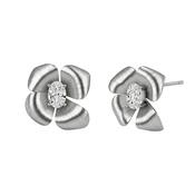 Madelyn Brushed Silver Plated Earrings image