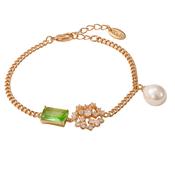 Pearl &amp; Green Bracelet