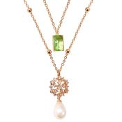 Pearl &amp; Green Necklace