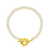 Ring &amp; Toggle Faux Pearl Bracelet image
