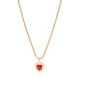 Ruby Heart Necklace
