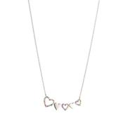 Multi Coloured Heart Necklace image