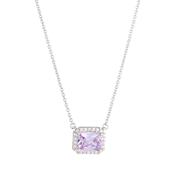 Horizontal Lavender CZ Necklace image