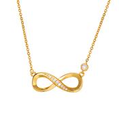 The Pink Box Gold Infinity Necklace image