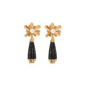 Aliza Black &amp; Gold Earrings
